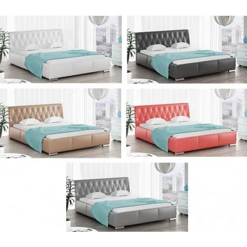 Szczegółowe zdjęcie nr 5 produktu Łóżko pikowane Patriza 3X 160x200 - 44 kolory