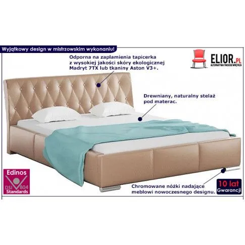 Fotografia Łóżko pikowane Patriza 3X 160x200 - 44 kolory z kategorii Łóżka