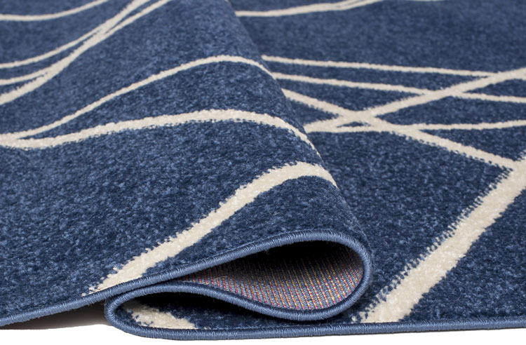 Niebieski dywan nowoczesny do salonu Kavo 5X
