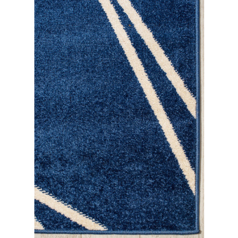 ciemnoniebieski dywan nowoczesny pokojowy Kavo 5X