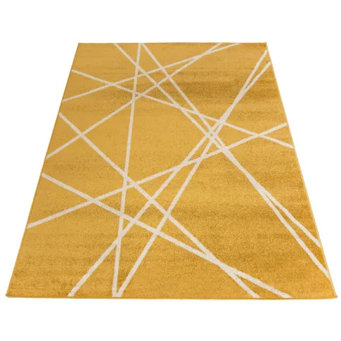 ciemnożółty dywan w nowoczesny wzór Kavo 5X