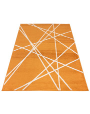 Pomarańczowy dywan nowoczesny w linie - Kavo 5X w sklepie Edinos.pl