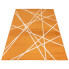 Pomarańczowy dywan nowoczesny w linie - Kavo 5X