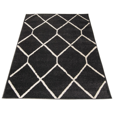 antracytowy dywan we wzory Kavo 4X