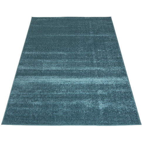 ciemnoturkusowy dywan prostokątny jednokolorowy Kavo 3X