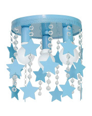 Niebieska lampa sufitowa z kryształkami - N37-Tava w sklepie Edinos.pl