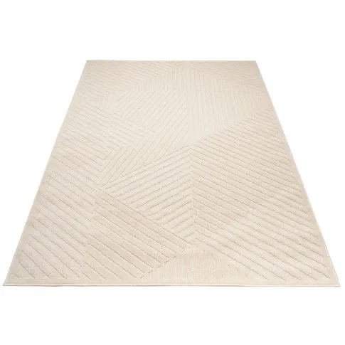 kremowy sznurkowy dywan dwupoziomowy zewnętrzny Voso 6X