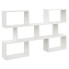 Biała minimalistyczna półka na książki - Lana