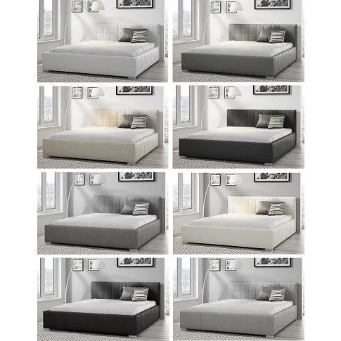 Szczegółowe zdjęcie nr 5 produktu Łóżko z pojemnikiem na pościel Atron 140x200 - 44 kolory