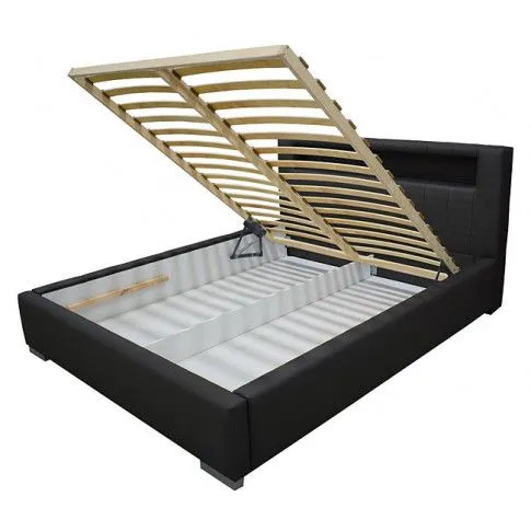 Szczegółowe zdjęcie nr 4 produktu Łóżko z pojemnikiem na pościel Atron 140x200 - 44 kolory