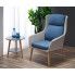 Zdjęcie niebieski fotel wypoczynkowy do salonu, sypialni Kossan - sklep Edinos.pl