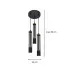 Wymiary nowoczesnej lampy A236-Omia