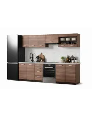 Komplet mebli kuchennych z blatem akacja cynamonowa - Zefina w sklepie Edinos.pl