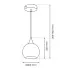 Lampa wisząca N65 Cordon wymiary