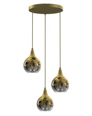 Złota lampa wisząca glamour - N68-Cordon w sklepie Edinos.pl