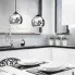 Szczegółowe zdjęcie nr 5 produktu Lampa wisząca Gambri BLACK / CHROME 1xE27
