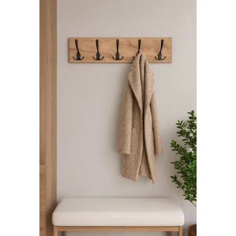 Wizualizacja wieszaka dąb craft Agola 4X