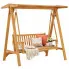 Drewniana huśtawka ogrodowa wolnostojąca Parpa