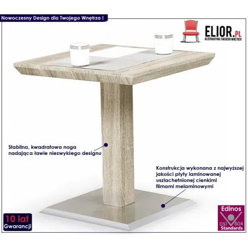 Fotografia Kwadratowa ława Sevri z kategorii Salon