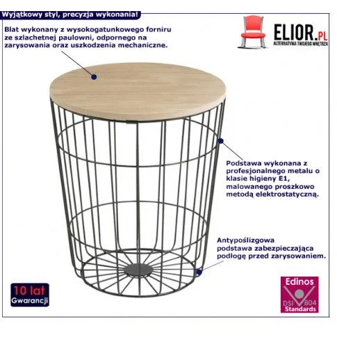 Fotografia Stolik kawowy Felso 2X - czarny z kategorii Strona główna