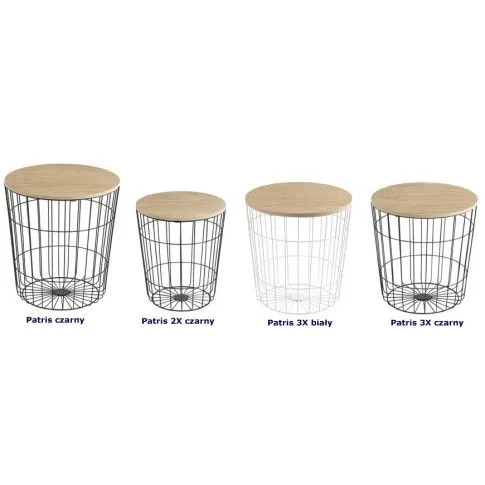 Zdjęcie stolik kawowy Felso 2X czarny do pokoju | Edinos.pl