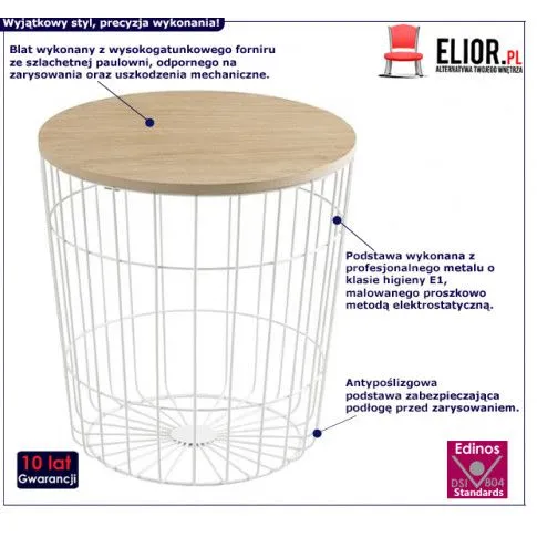 Fotografia Stolik kawowy Felso 3X - biały z kategorii Stoliki kawowe