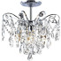 Srebrny kryształowy żyrandol glamour - A272-Amvo