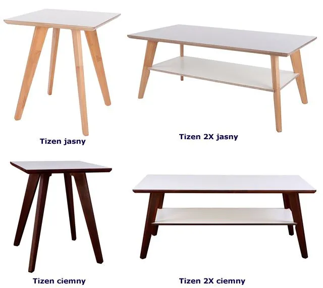 Nowoczesne stoliki kawowe Eneza - skandynawskie