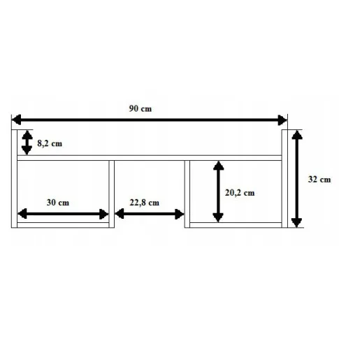 Wymiary polki sciennej Esto