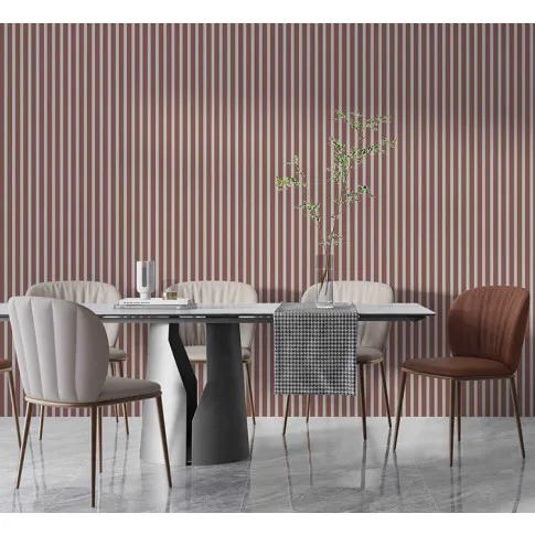 Aranżacja z lamelami ściennymi pudrowy róż Luksor