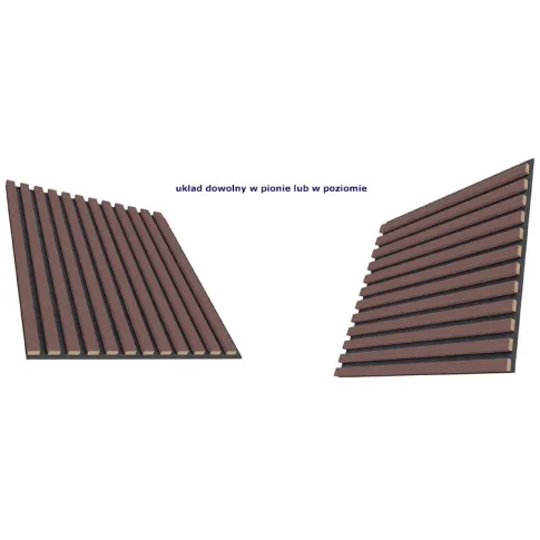 Lamele na filcu 3D pudrowy róż Luksor