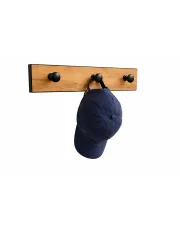 Nowoczesny wieszak ścienny dąb craft + czarny - Widers w sklepie Edinos.pl