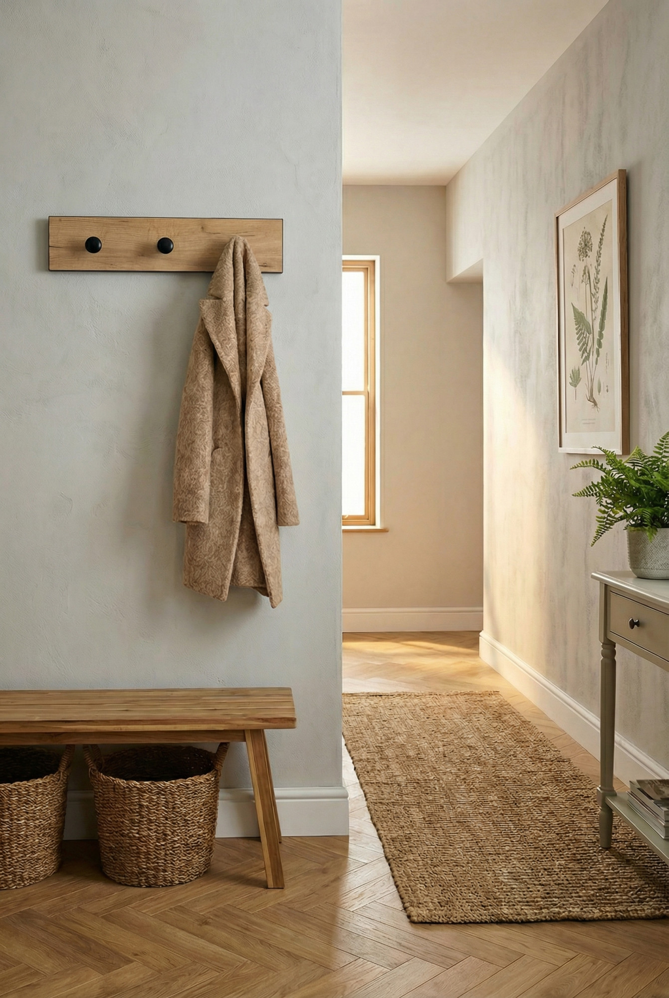 Aranżacja przepokoju z wieszakiem ściennym Widers