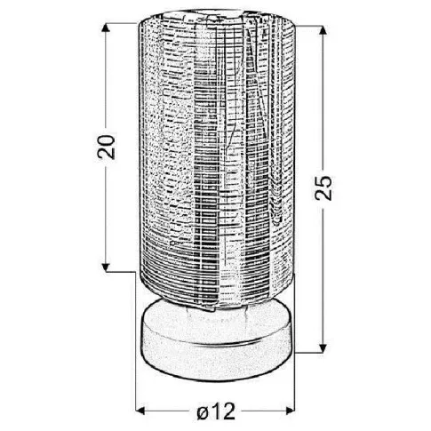 Lampa stołowa chromowana V060-Nubia