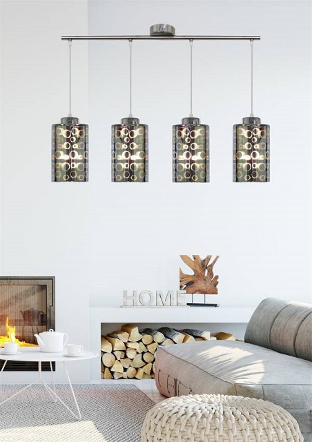Produkt Nowoczesna lampa wisząca na listwie - V064-Levira