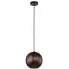 Metalowa brązowa lampa wisząca kula - V065-Rero