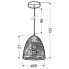 Patynowa ażurowa industrialna lampa wisząca V066-Palo