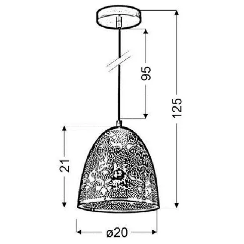 Patynowa ażurowa industrialna lampa wisząca V066-Palo