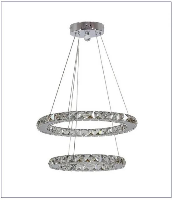 Produkt Kryształowa lampa wisząca dwa okręgi - V071-Emarox