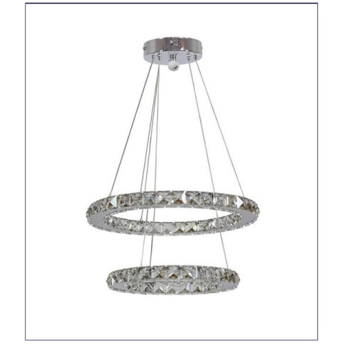 Lampa wisząca dwa koła kryształ glamour V071-Pelagio
