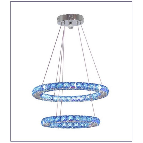 Lampa wisząca dwa okręgi kryształ LED V074-Pelagio