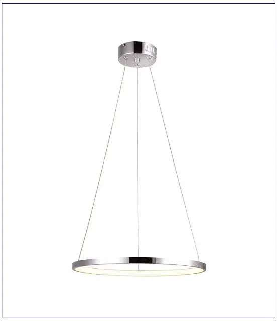 Produkt Chromowana lampa wisząca okrąg 30 cm - V081-Monati