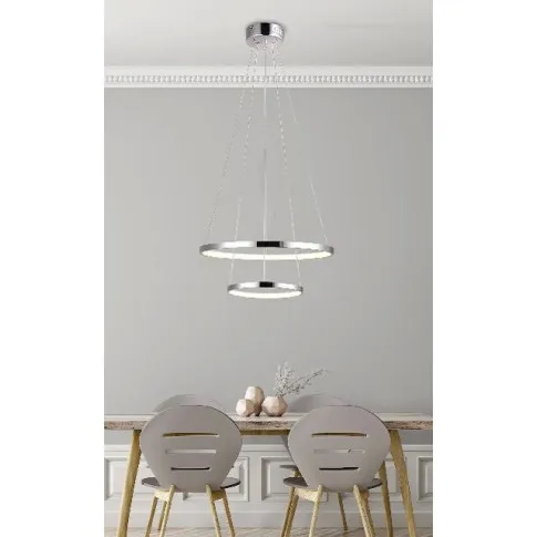 Podwójna nowoczesna lampa wisząca chrom V082-Monati