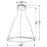 Nowoczesna metalowa lampa wisząca chrom 40 cm V083-Monati