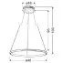 Biała lampa wisząca 40 cm V083-Monati