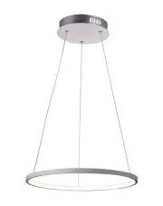 Biała lampa wisząca ring zawieszony na linkach - V081-Monati