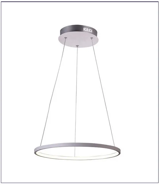Produkt Biała lampa wisząca ring zawieszony na linkach - V081-Interis