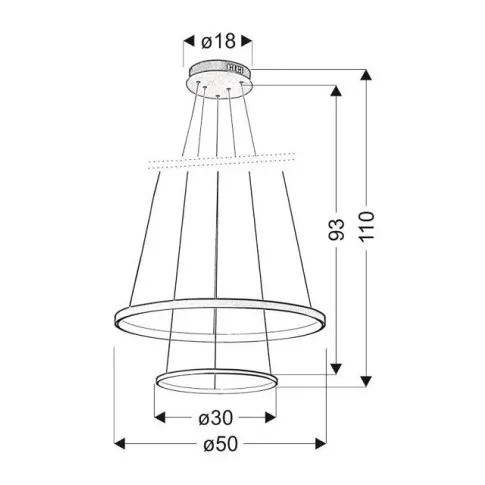 Biała lampa wisząca V082-Monati