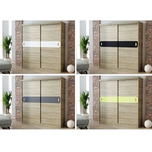 Szczegółowe zdjęcie nr 5 produktu Szafa przesuwna Pexa - dąb sonoma