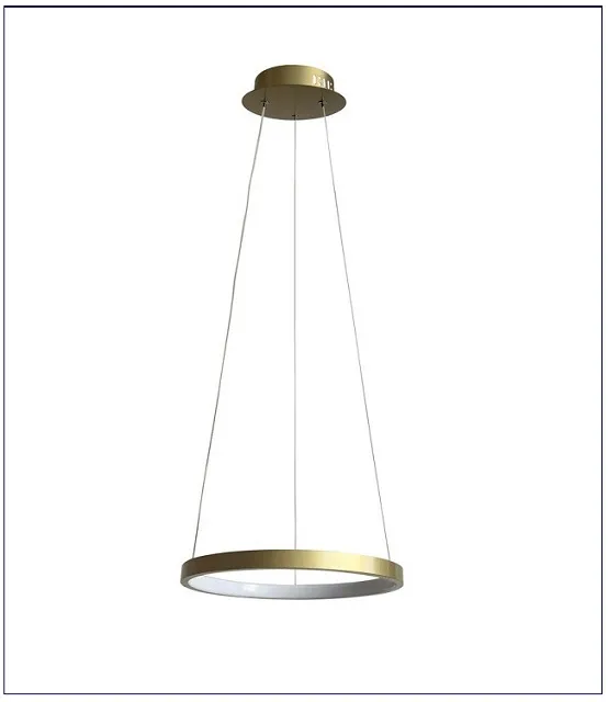Produkt Złota nowoczesna lampa wisząca ze zmienną wysokością - V081-Interis